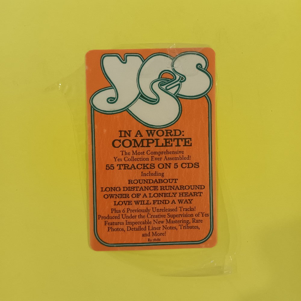 Yes - In A Word: Yes 1969- 5 CD BOX - 2002 - R2 78186 - Used - EX - CDs