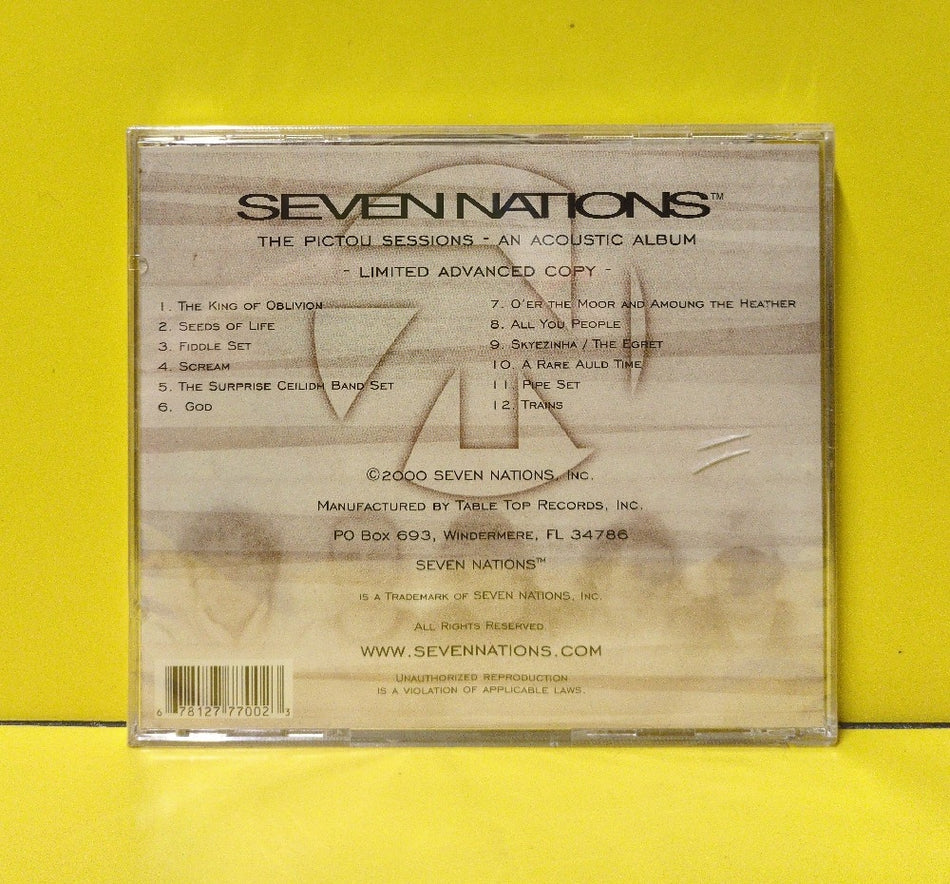 Seven Nations - The Pictou Sessions - 2000 - New - Sealed - CDs - Limited Edition - Advanced Copy