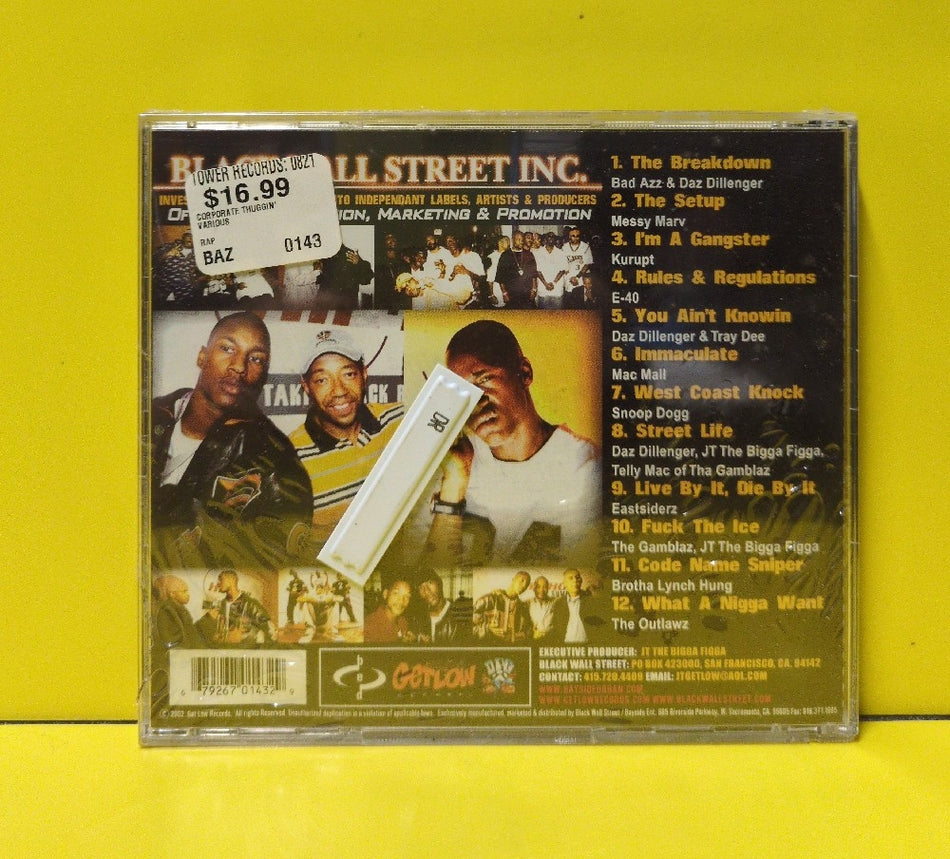 Various - Corporate Thuggin - 2002 - 67926 70143 2 9 - New - Sealed - CDs