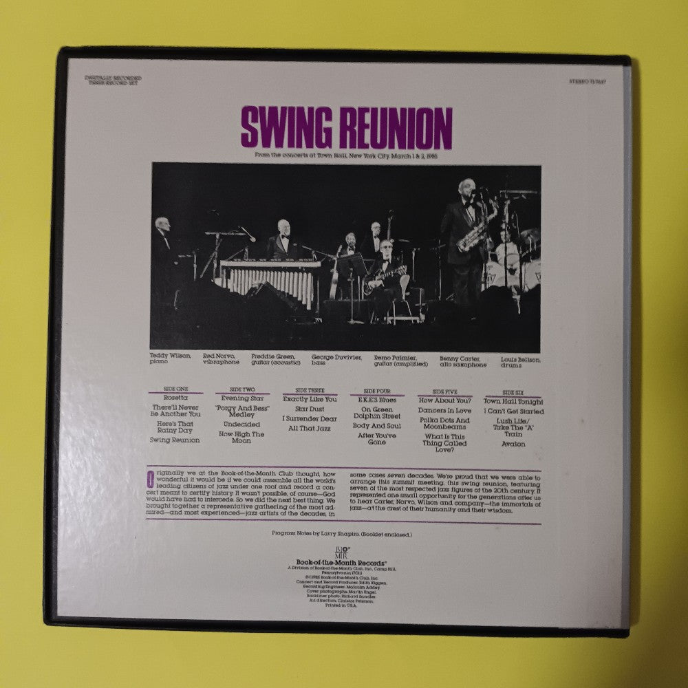 Wilson Carter Norvo Bellson Palmier Duvivier Green - Swing Reunion 3LP Box Set - 1985 - 71-7627 - Used - EX - Vinyl