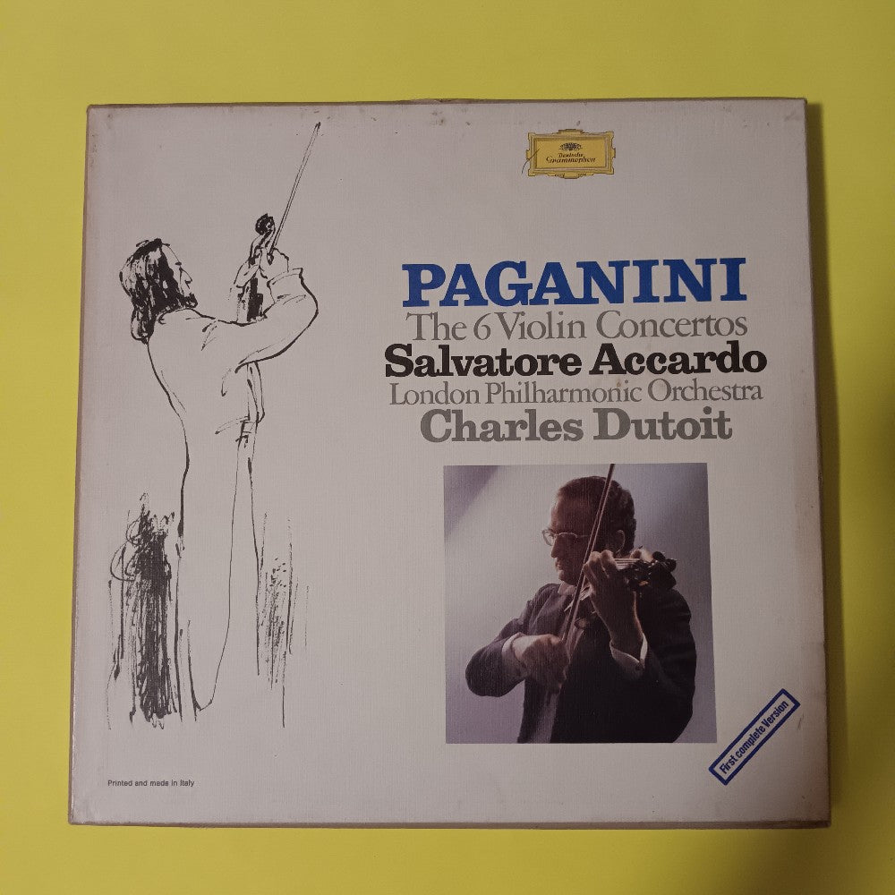Salvatore Accardo Charles Dutoit - Paganini: 6 Violin Concertos 5LP Box Set - 1975 - 2864005 - Used - EX - Vinyl