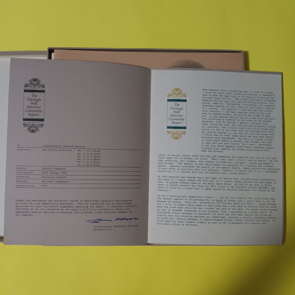 Salvatore Accardo Charles Dutoit - Paganini: 6 Violin Concertos 5LP Box Set - 1975 - 2864005 - Used - EX - Vinyl