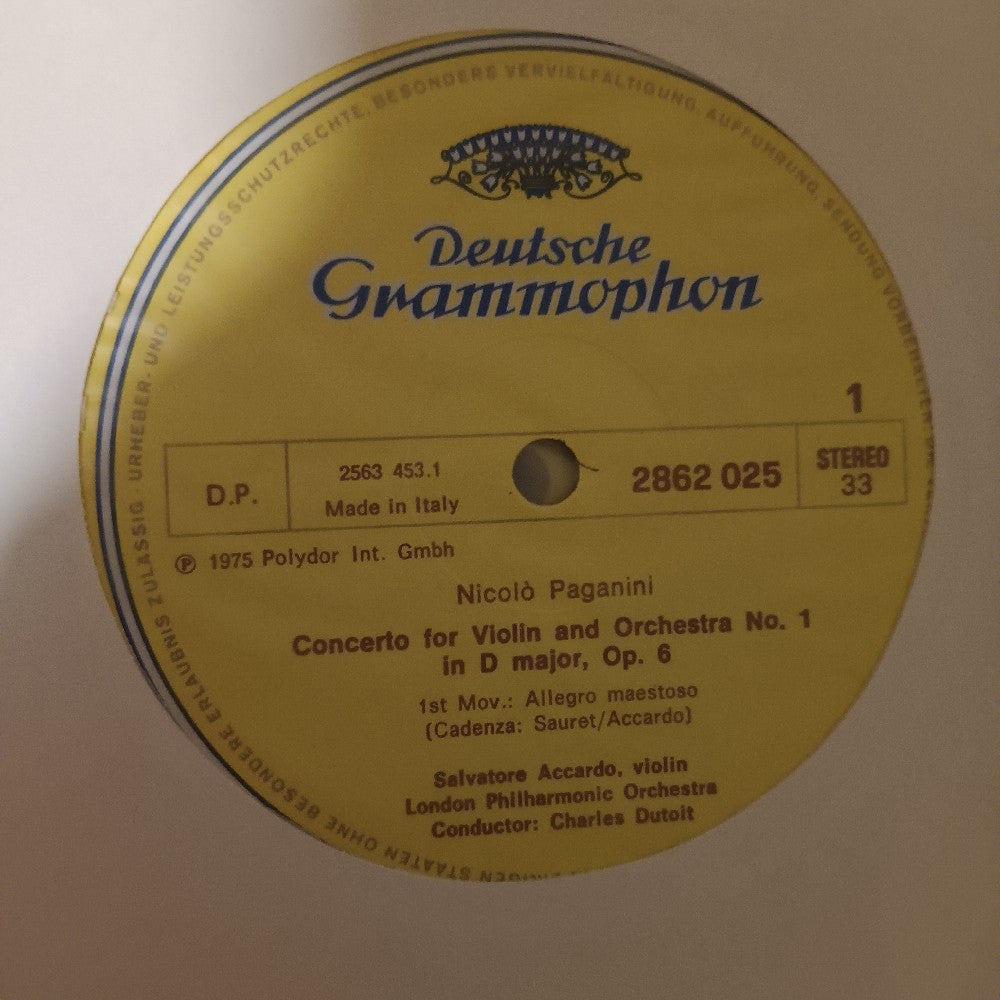 Salvatore Accardo Charles Dutoit - Paganini: 6 Violin Concertos 5LP Box Set - 1975 - 2864005 - Used - EX - Vinyl