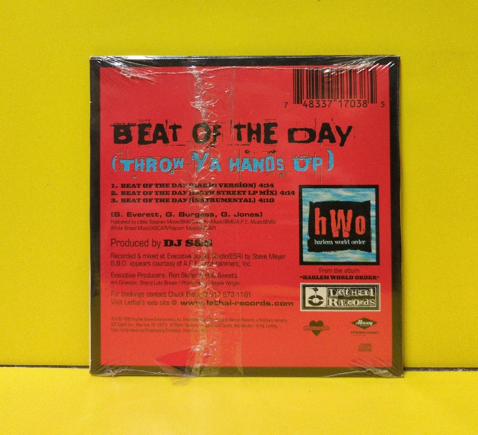 DJ S&S Featuring B.B.O. - Beat Of The Day (Throw Ya Hands Up) - 1998 - 483 371 703-8 - New - Sealed - CDs - CD Single
