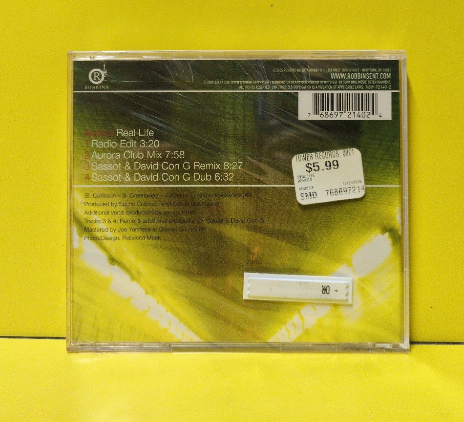 Aurora - Real Life - 2005 - 76869-72140-2 - New - Sealed - CDs - CD Maxi-Single