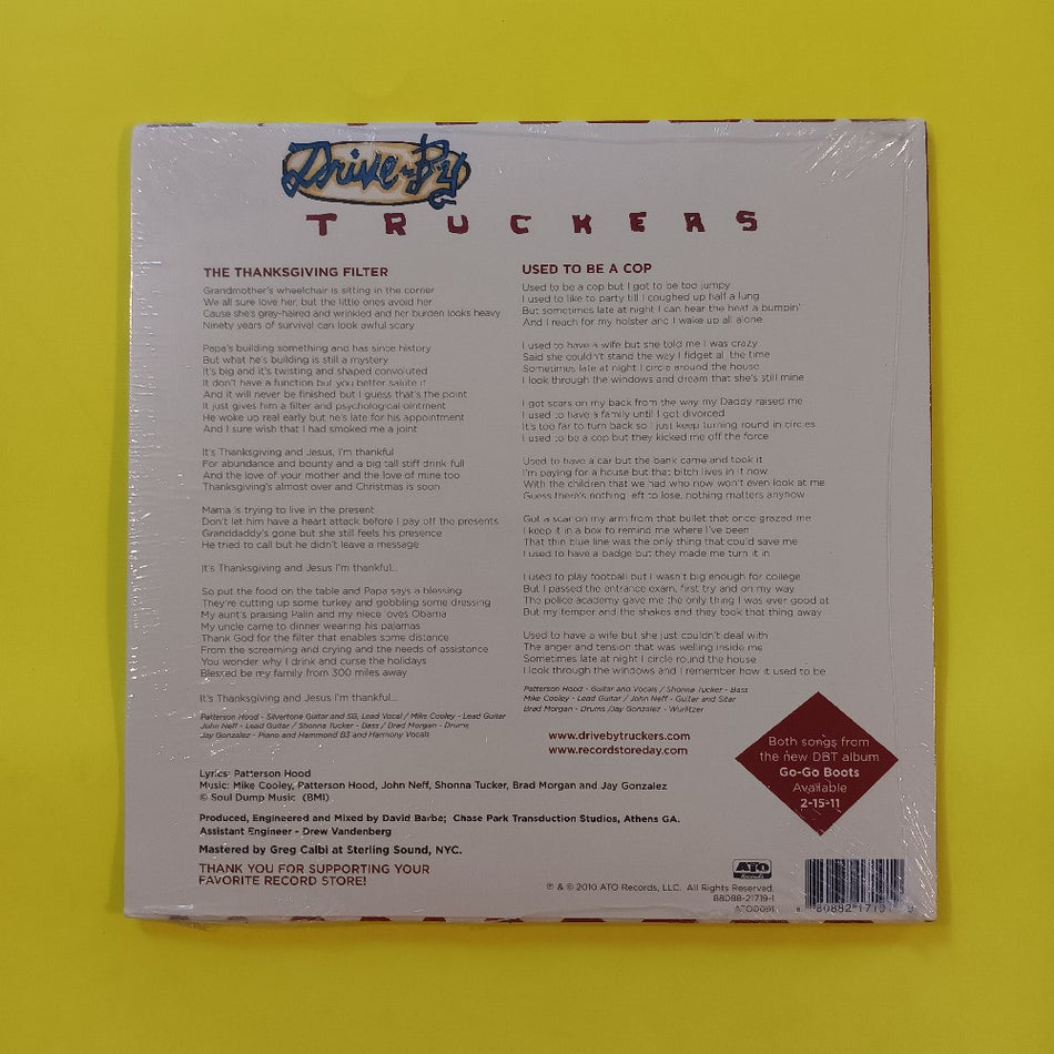 Drive-By Truckers - The Thanksgiving Filter RSD 10" - 2010 - ATO0091 - New - Sealed - Vinyl