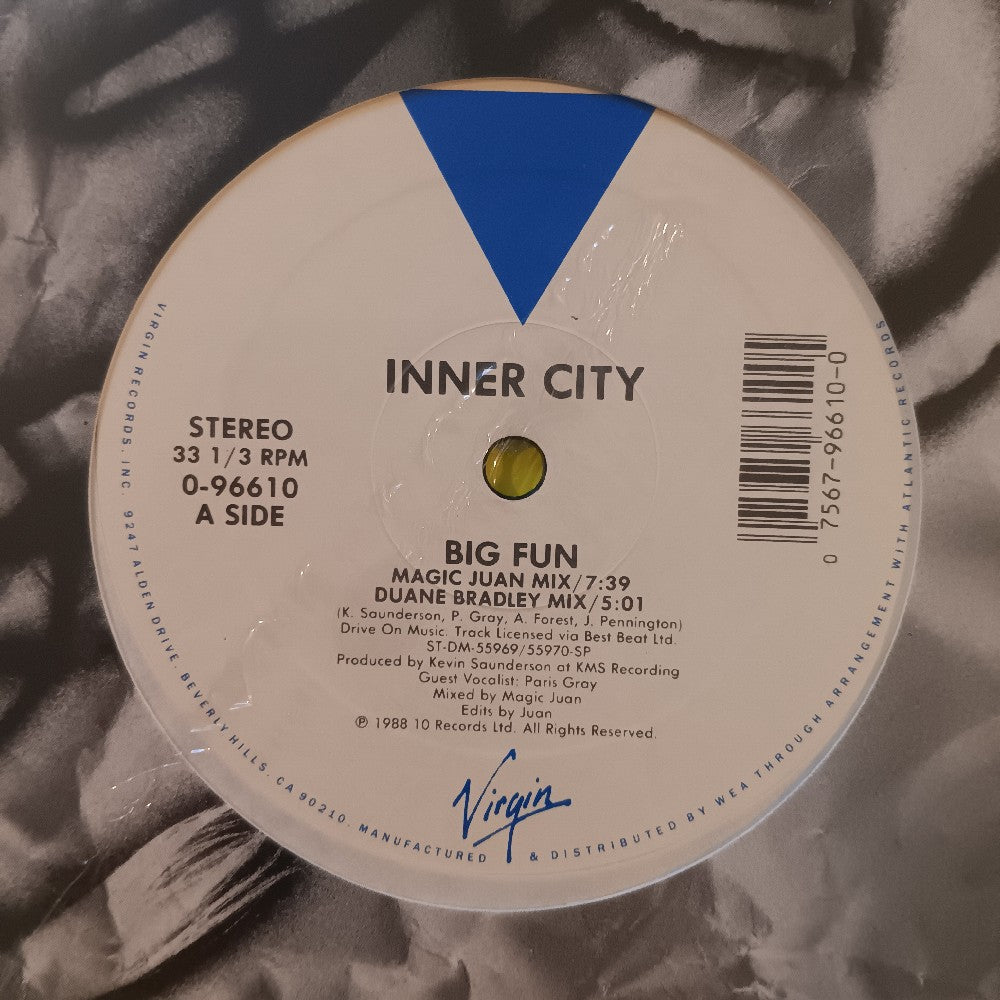 Inner City - Big Fun 12" - 1988 - 0-96610 - New - Sealed - Vinyl