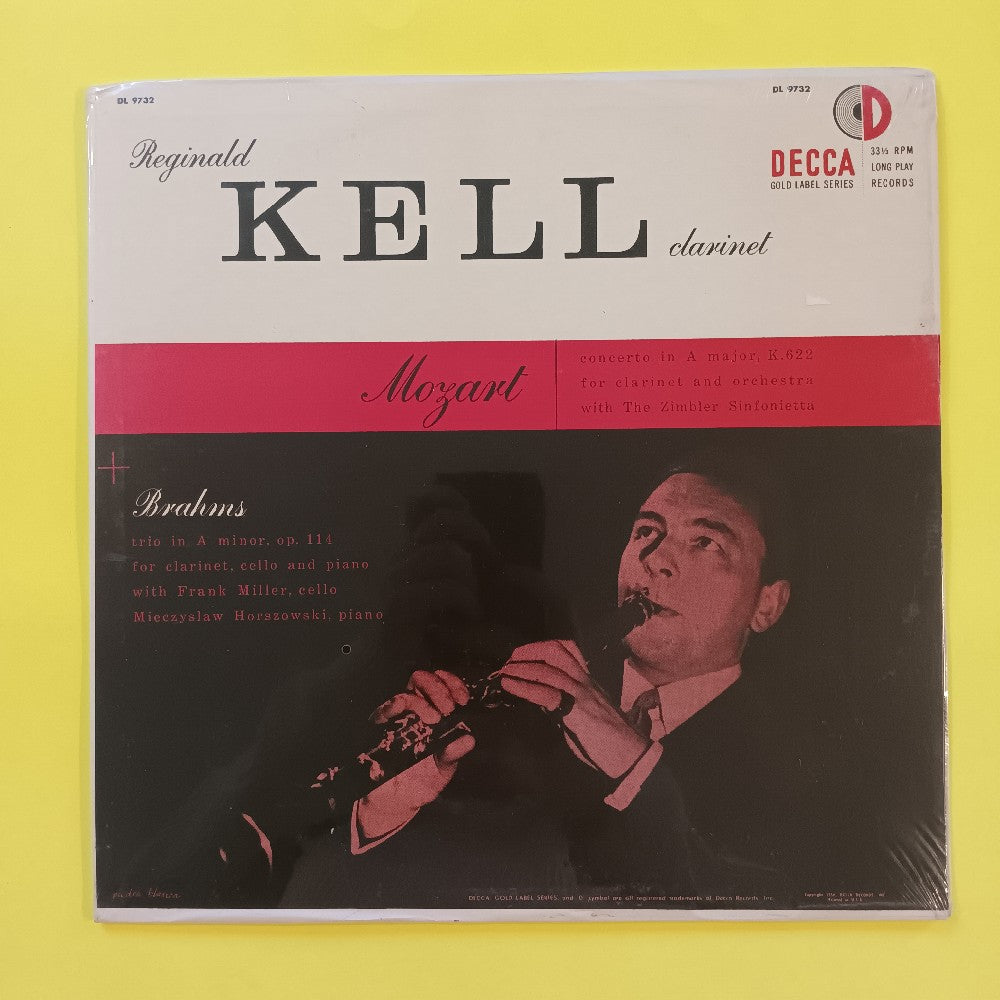 Reginald Kell - Mozart Clarinet Concerto In A / Trio In A PROMO - 1954 - DL 9732 - New - Sealed - Vinyl