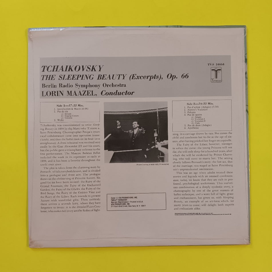 Lorin Maazel - Tchaikovsky Sleeping Beauty Excerpts - TV-S 34664 - New - Sealed - Vinyl