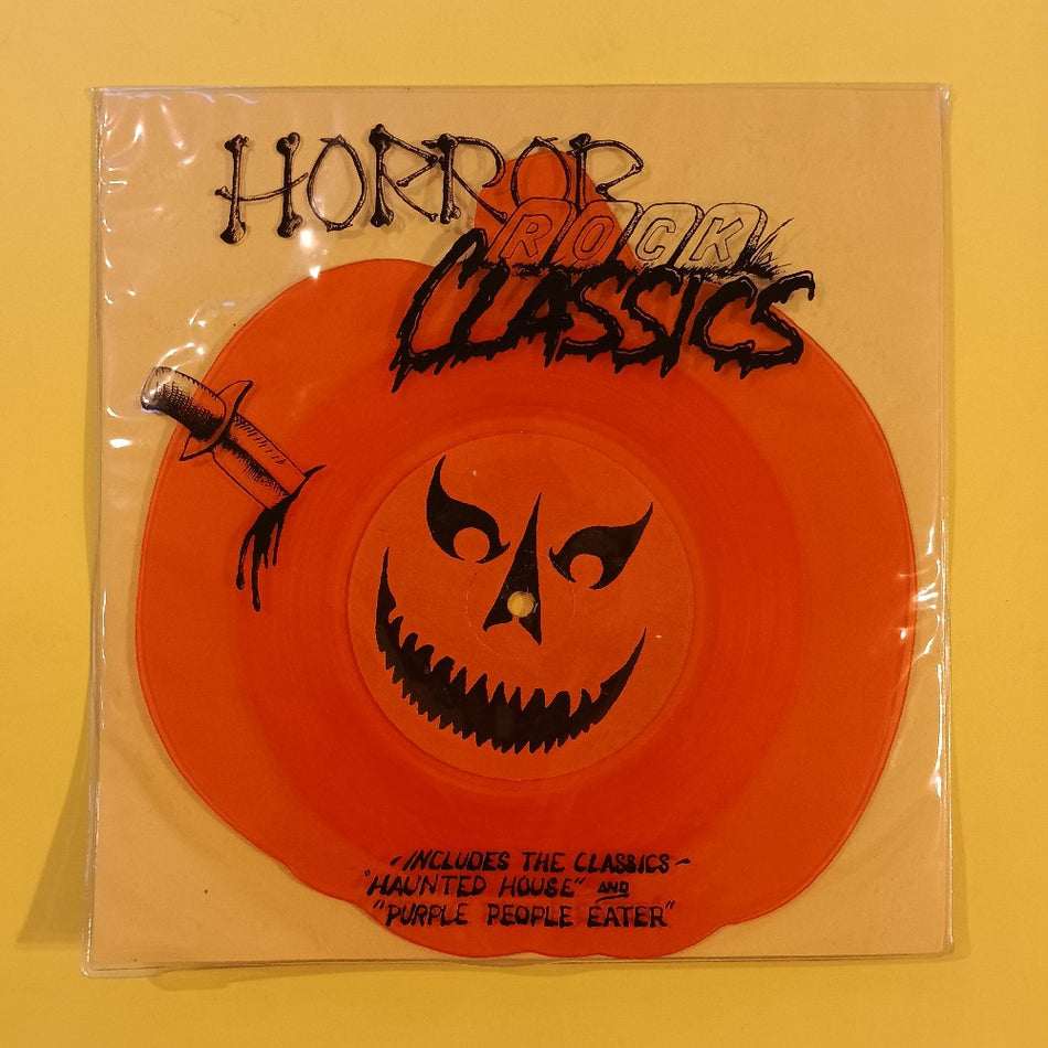 Various - Horror Rock Classics 7" Pumpkin-Shaped - 1983 - RNDF 281 - Used - VG++ - Vinyl