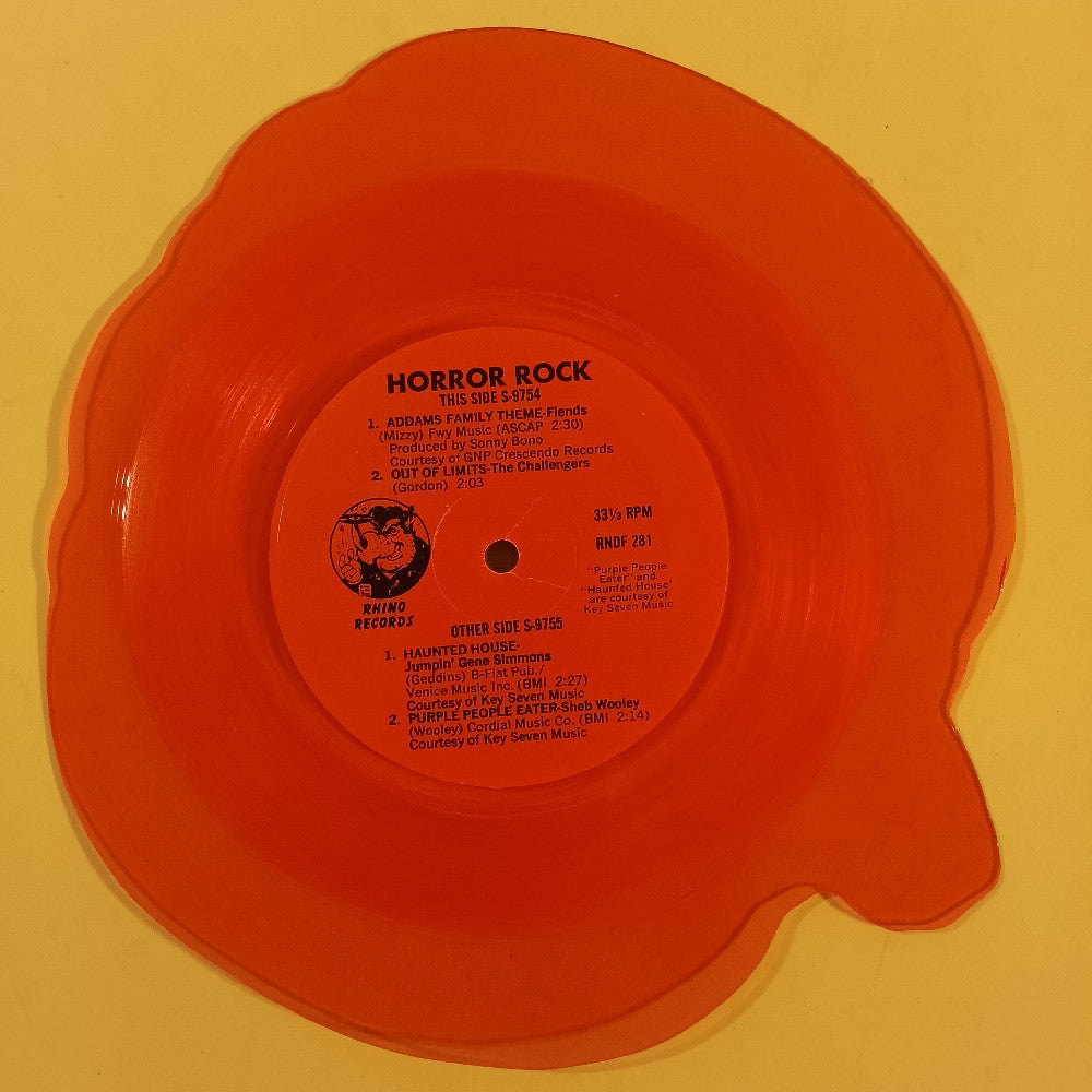 Various - Horror Rock Classics 7" Pumpkin-Shaped - 1983 - RNDF 281 - Used - VG++ - Vinyl