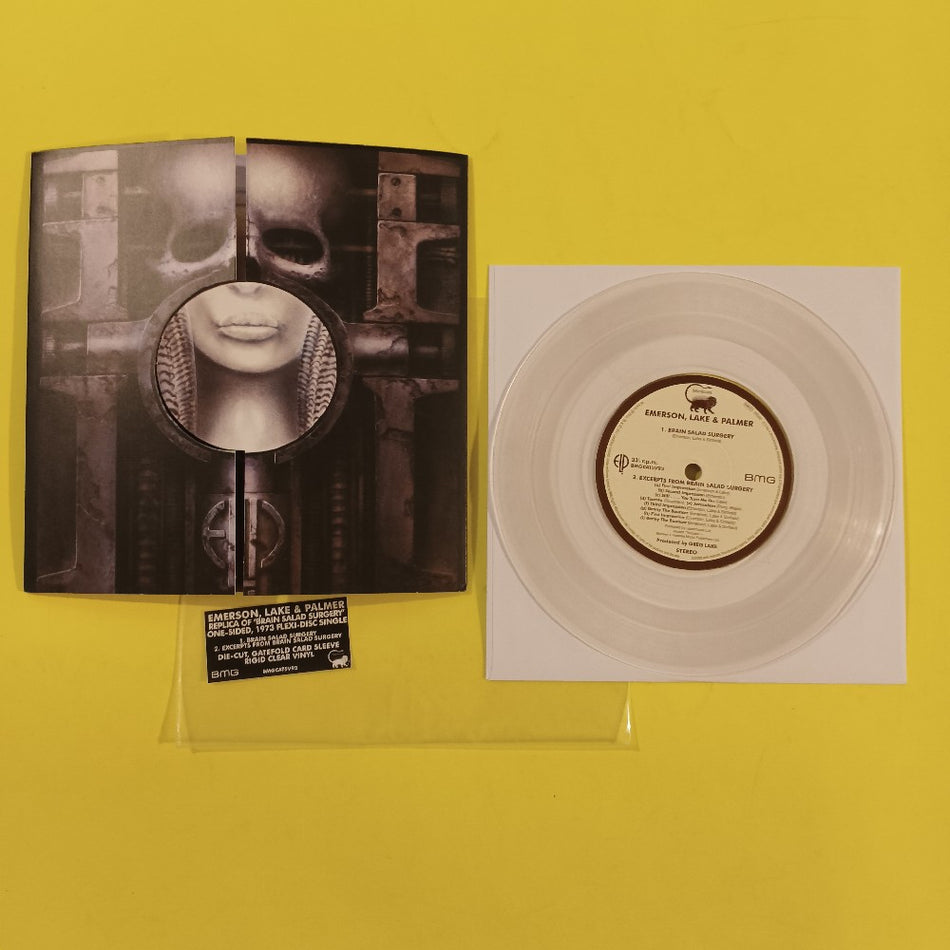 Emerson, Lake & Palmer - Brain Salad Surgery RSD 7" CLEAR - 2017 - BMGCATSV93 - Used - NM - Vinyl