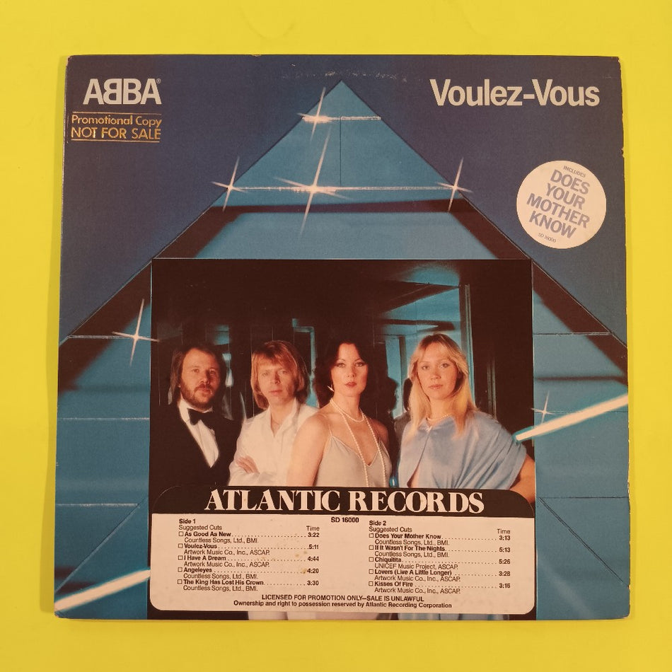 Abba - Voulez-Vous PROMO - 1979 - SD 16000 - Used - VG++ - Vinyl