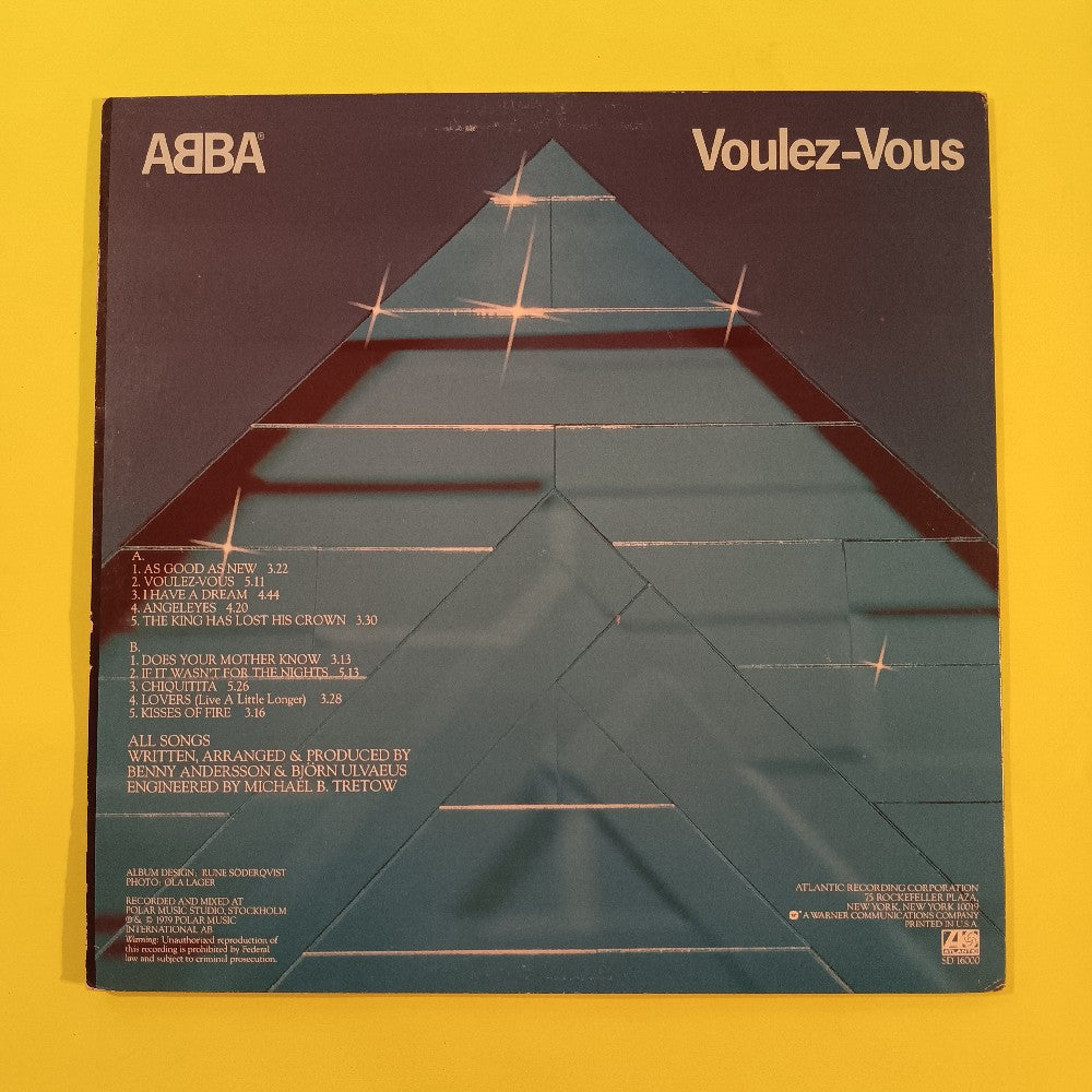 Abba - Voulez-Vous PROMO - 1979 - SD 16000 - Used - VG++ - Vinyl