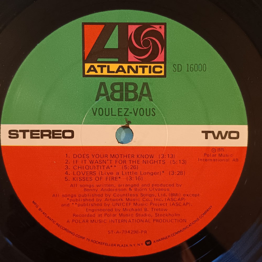 Abba - Voulez-Vous PROMO - 1979 - SD 16000 - Used - VG++ - Vinyl