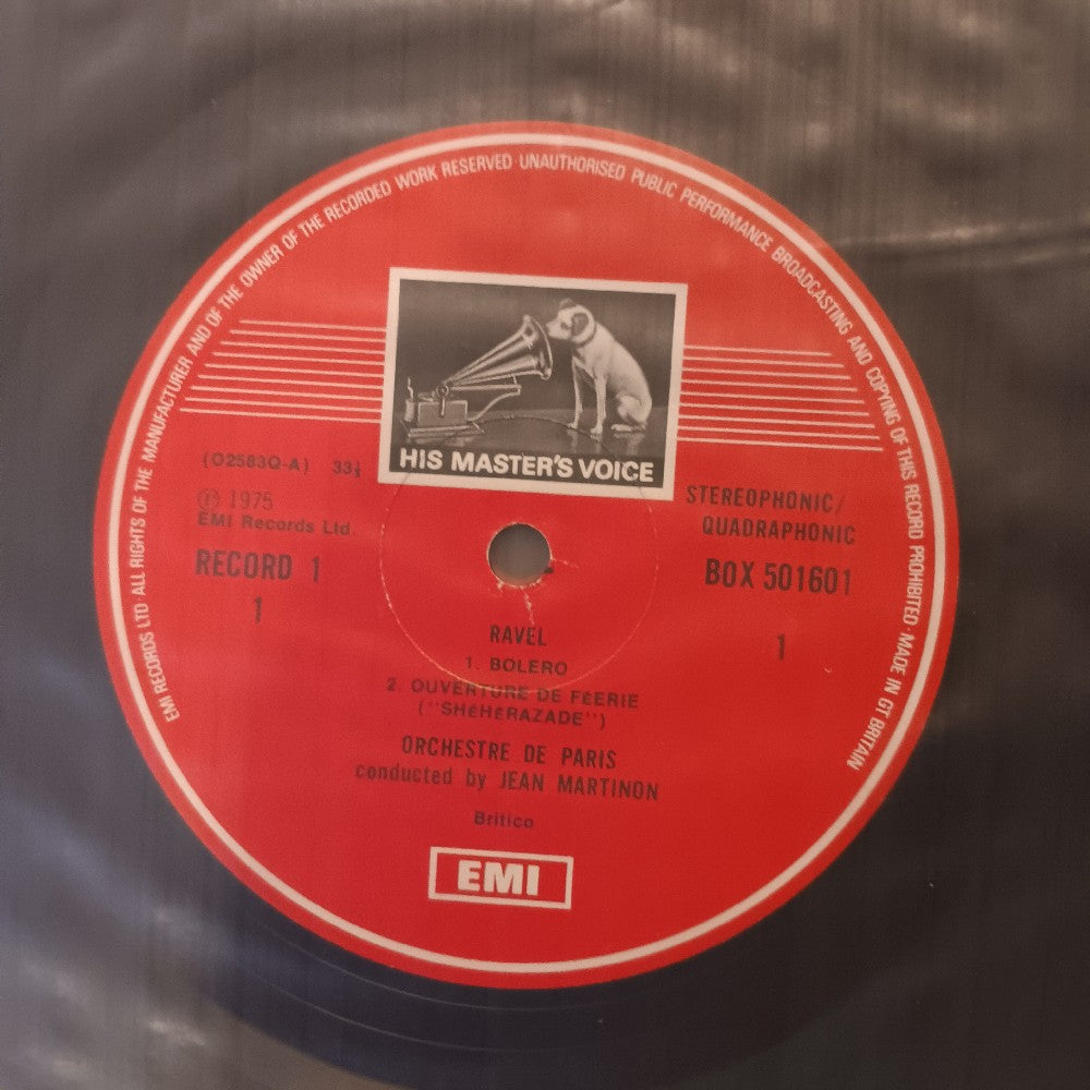 Jean Martinon - Ravel: Orchestral Music 5 LP Box Set UK - 1975 - SLS 5016 - Used - NM - Vinyl