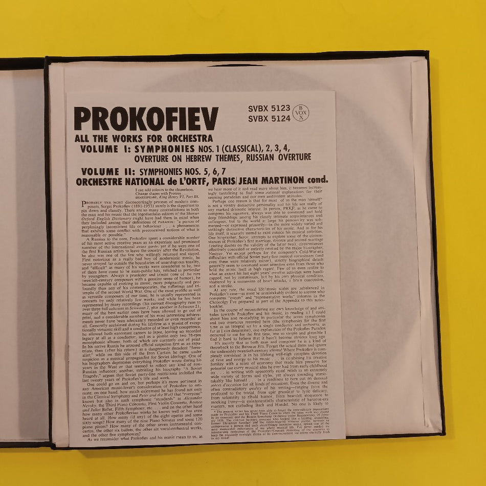 Jean Martinon - All The Works For Orchestra Vol. 1 3LP Box - 1972 - SVBX 5123 - Used - EX - Vinyl