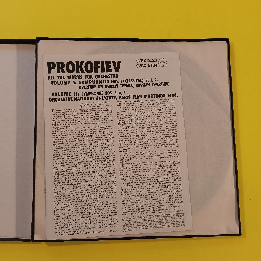 Jean Martinon - All The Works For Orchestra Vol. 2 3LP Box - 1972 - SVBX 5124 - Used - EX - Vinyl