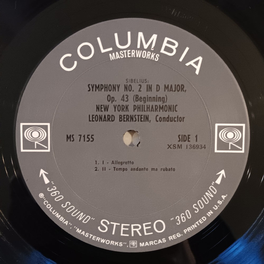 Leonard Bernstein - Sibelius The Seven Symphonies PROMO 5LP BOX - M5S 784 - Used - EX - Vinyl