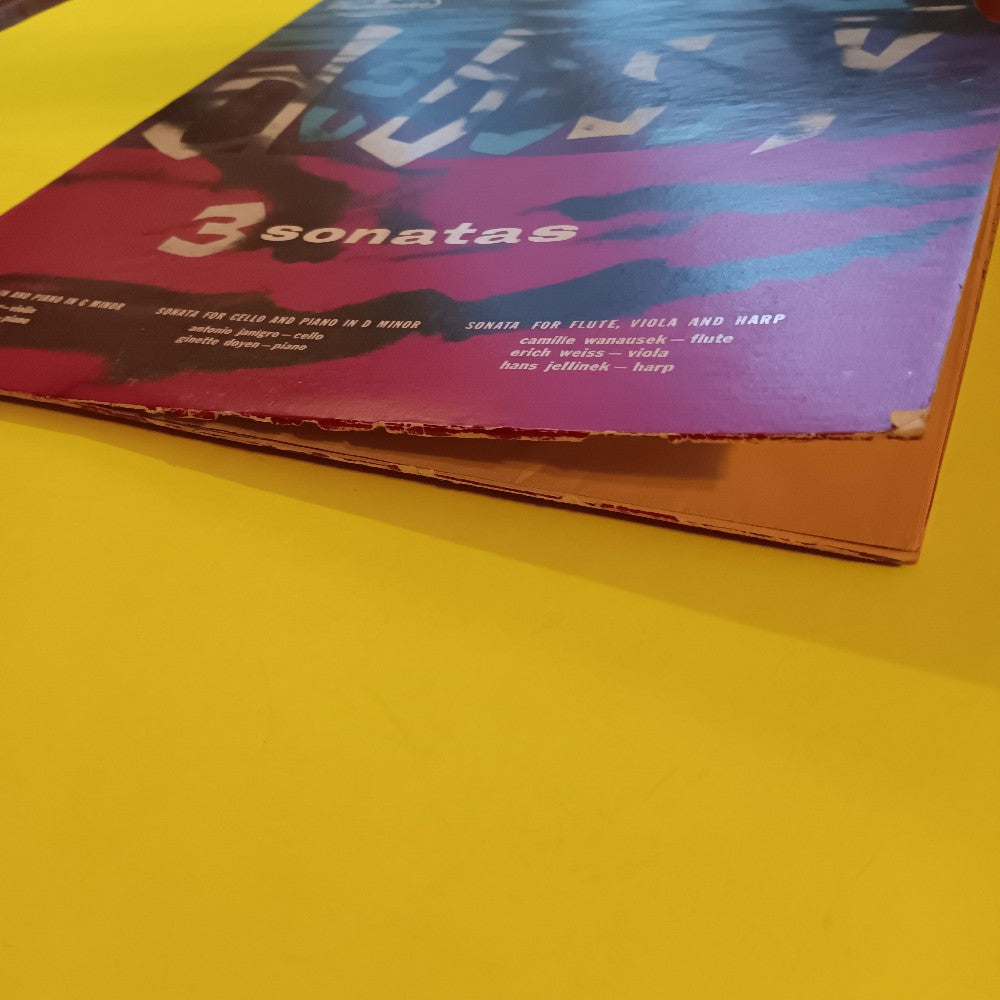 Debussy  - 3 Sonatas - 1953 - WL 5207 - Used - VG++ - Vinyl