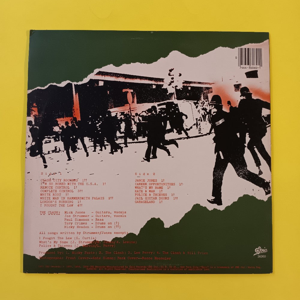 The Clash - The Clash Self Titled - 1979 - JE 36060 - Used - VG++ - Vinyl