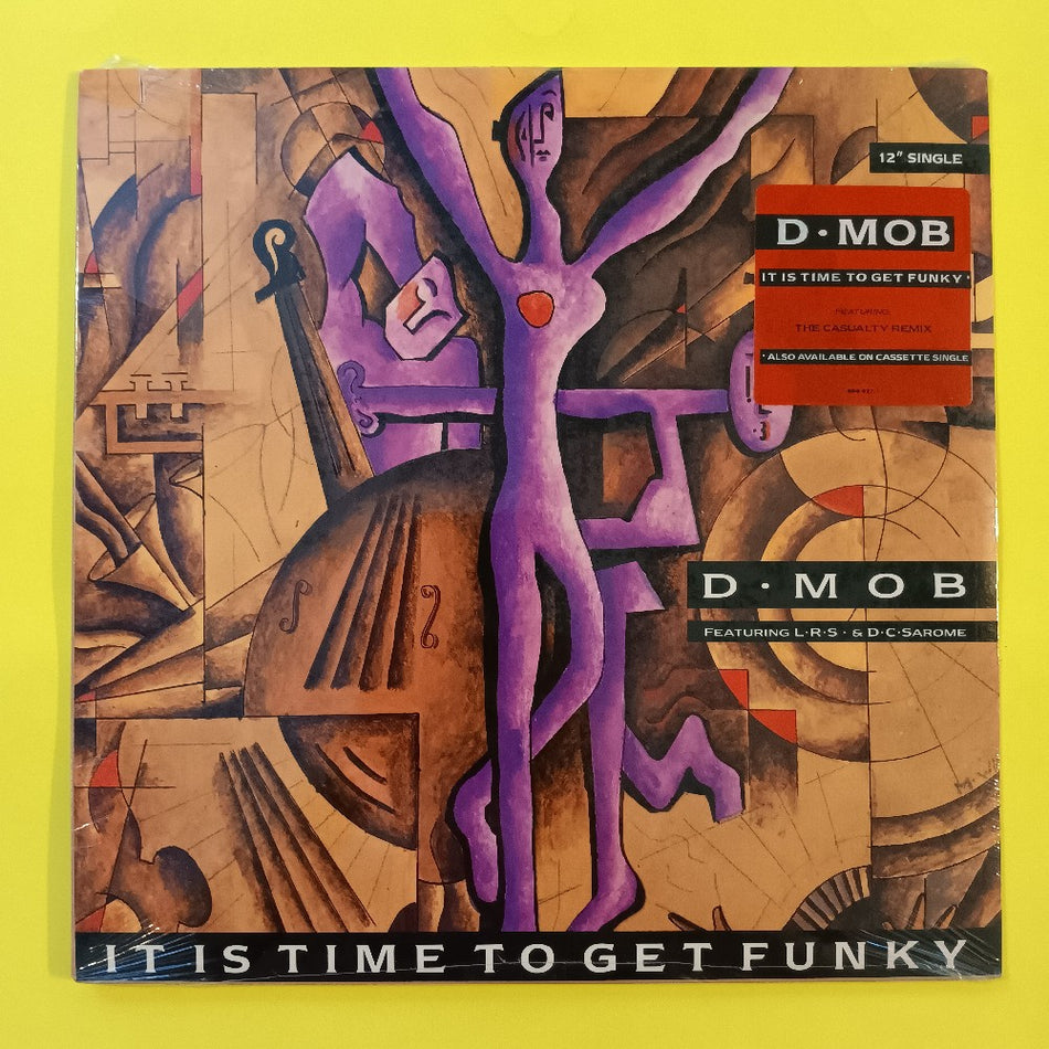 D-Mob Feat LRS & D.C.Sarome  - It Is Time To Get Funky 12" - 1989 - 886 627-1 - New - Sealed - Vinyl
