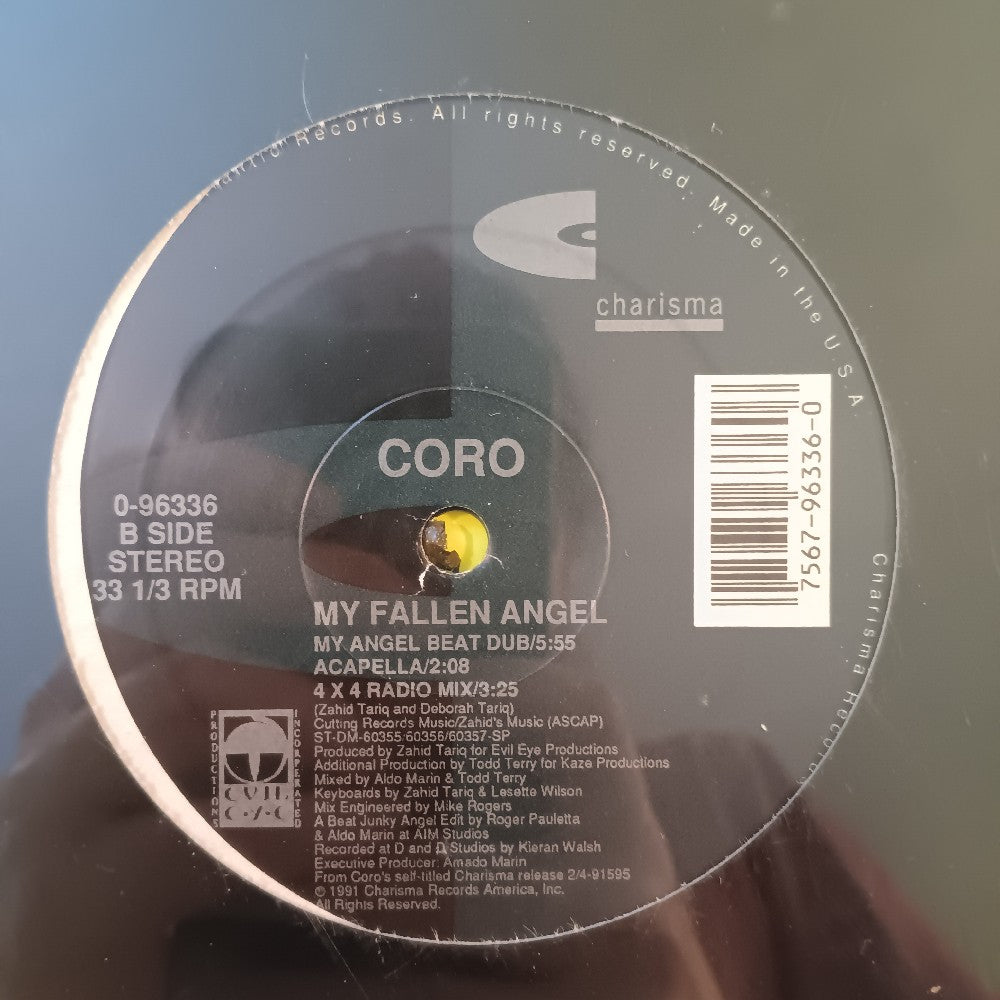 Coro - My Fallen Angel 12" - 1991 - 0-96336 - New - Sealed - Vinyl