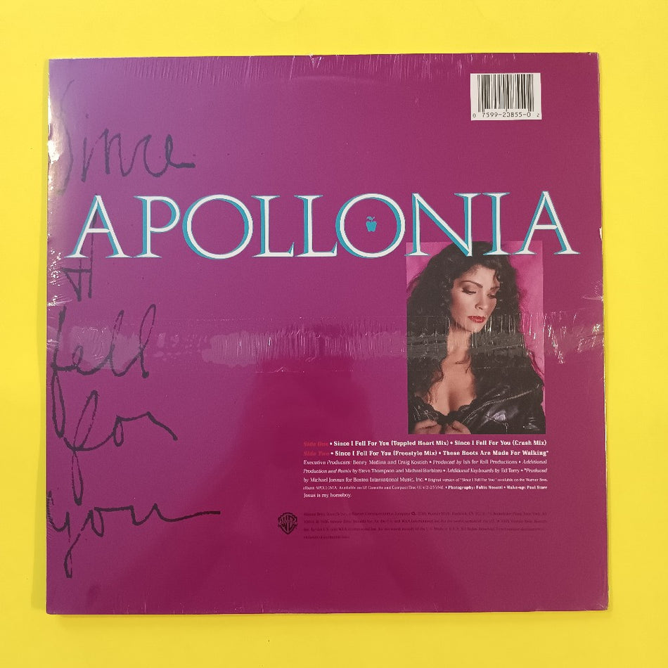 Apollonia - Since I Fell For You 12" - 1988 - 0-20855 - New - Sealed - Vinyl