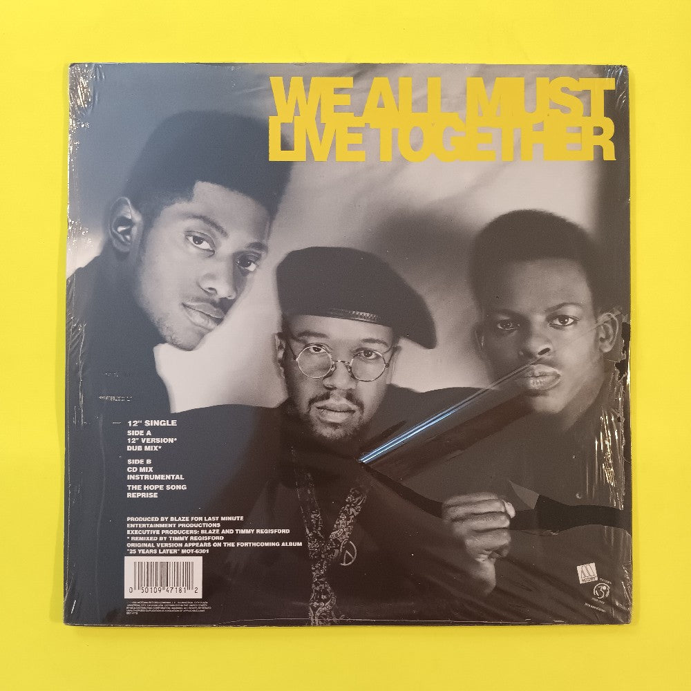 Blaze - We All Must Live Together 12" - 1990 - MOT 4718 - New - Sealed - Vinyl