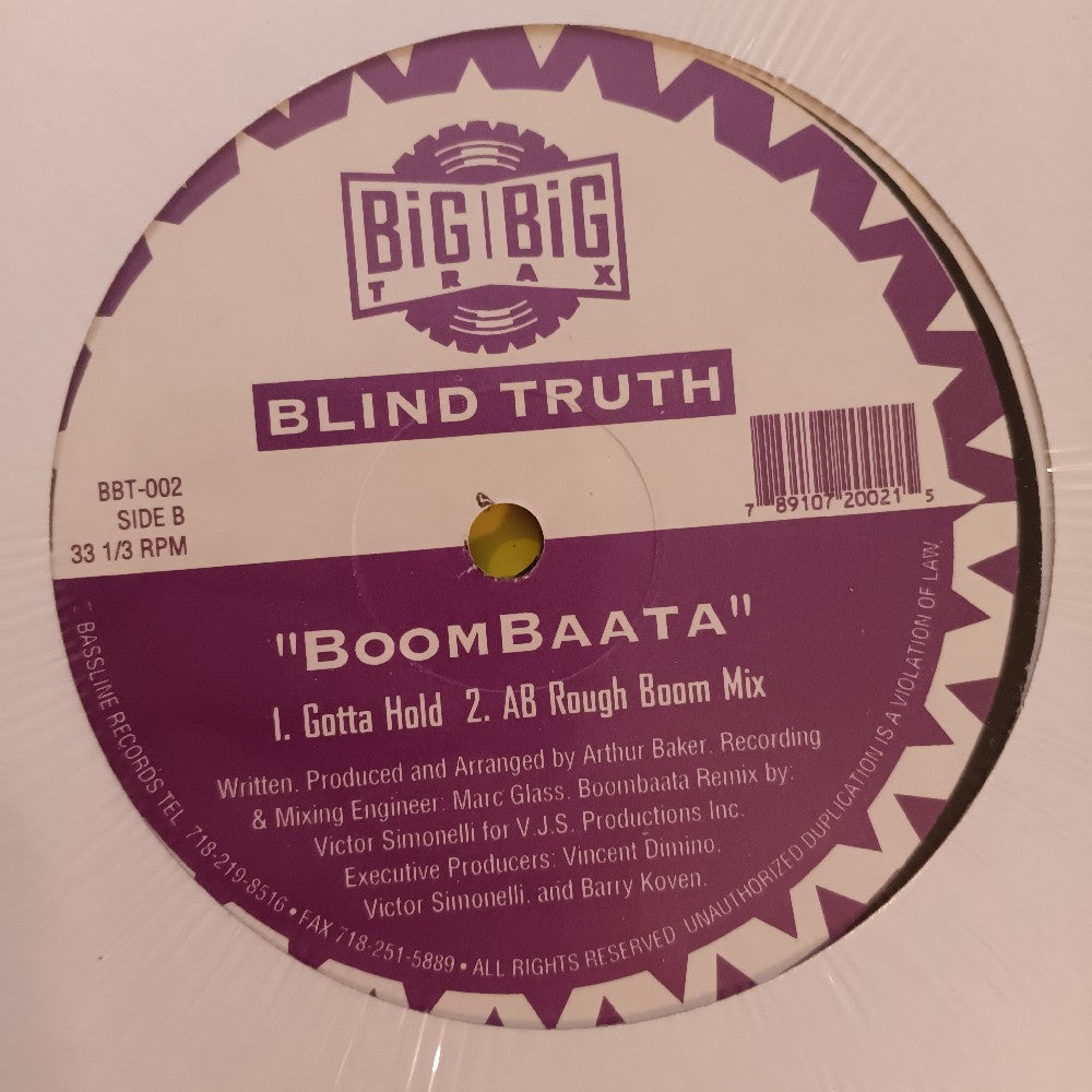 Blind Truth - BoomBaata 12" - 1994 - BBT-002 - New - Sealed - Vinyl