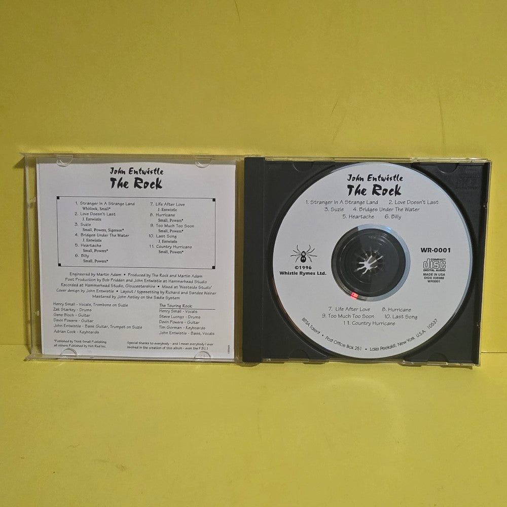 John Entwistle - The Rock / Numbered And Autographed  - 1996 - WR-0001 - Used - EX - CDs