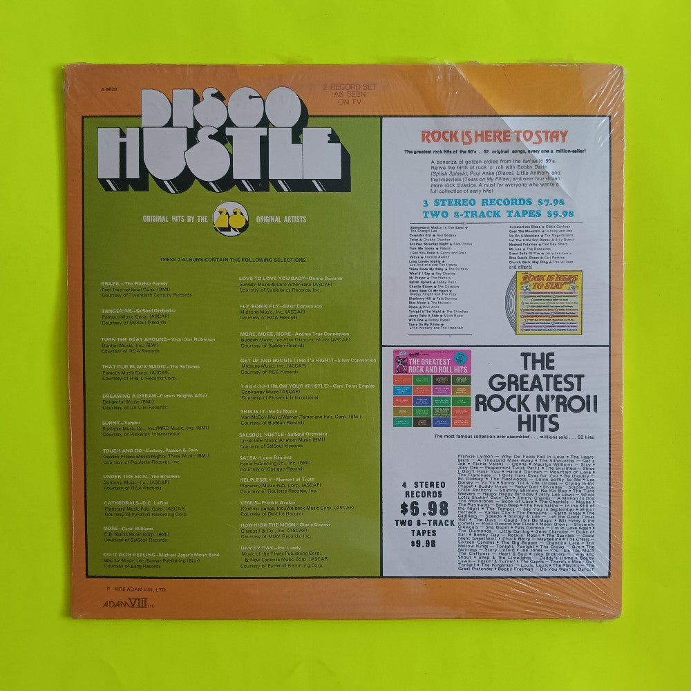 Various - Disco Hustle 2LP - 1976 - Adam VIII A-8029 - New - Sealed - Vinyl