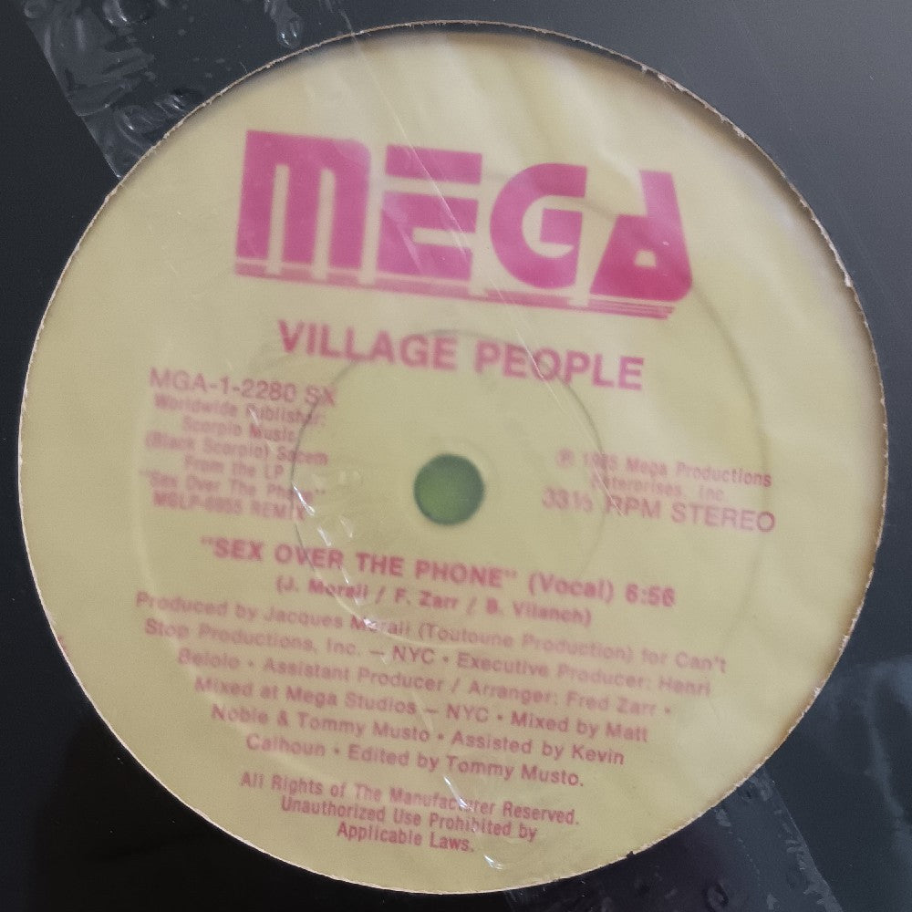 Village People - Sex Over The Phone / Medley 12" - 1985 - MGA-1-2280 - New - Sealed - Vinyl