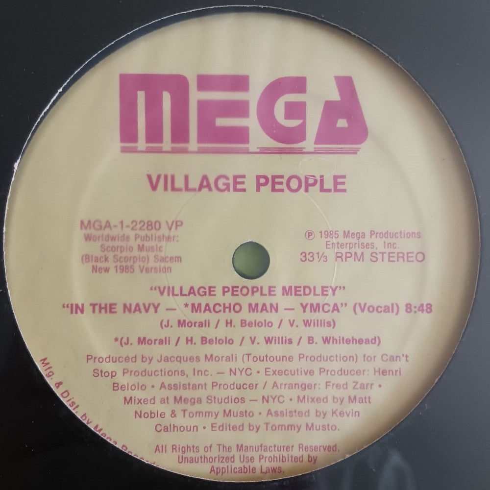Village People - Sex Over The Phone / Medley 12" - 1985 - MGA-1-2280 - New - Sealed - Vinyl