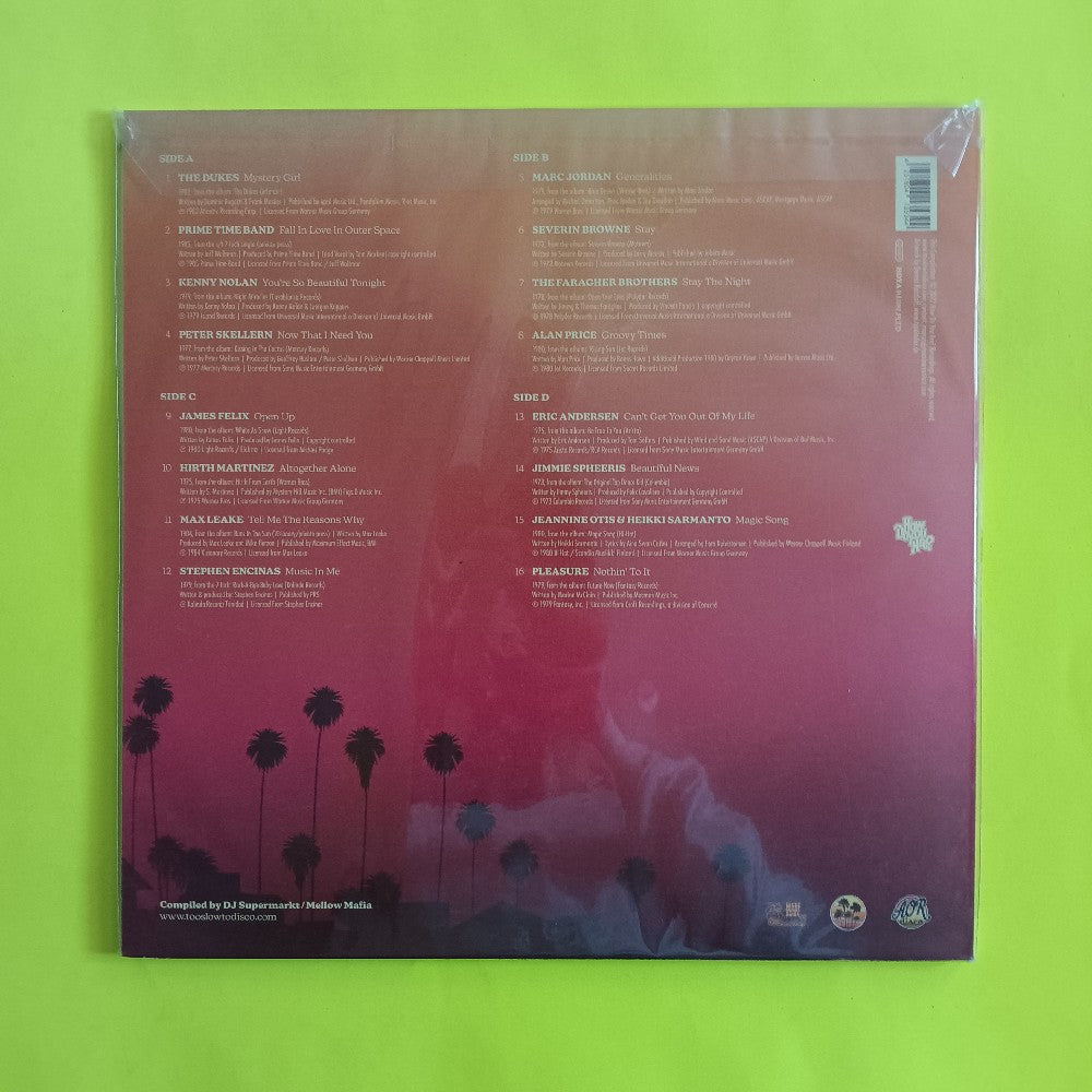 Various - Too Slow To Disco 4 VIOLET PURPLE VINYL - 2022 - HDYA RE08LPLTD - New - Sealed - Vinyl