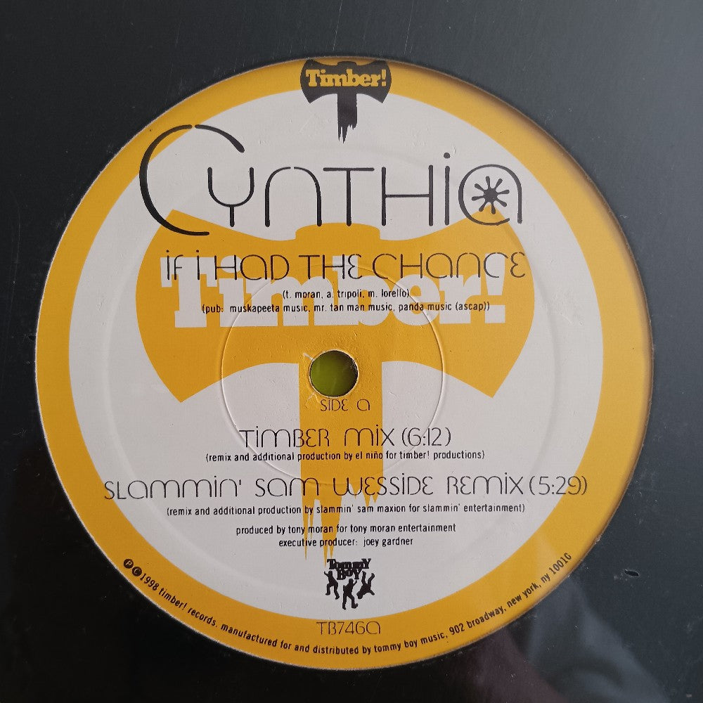Cynthia - If I Had The Chance 12" - 1998 - TB746 - New - Sealed - Vinyl