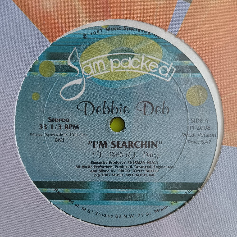 Debbie Dub - I'm Searchin' 12" - 1987 - JP1-2008 - New - Sealed - Vinyl