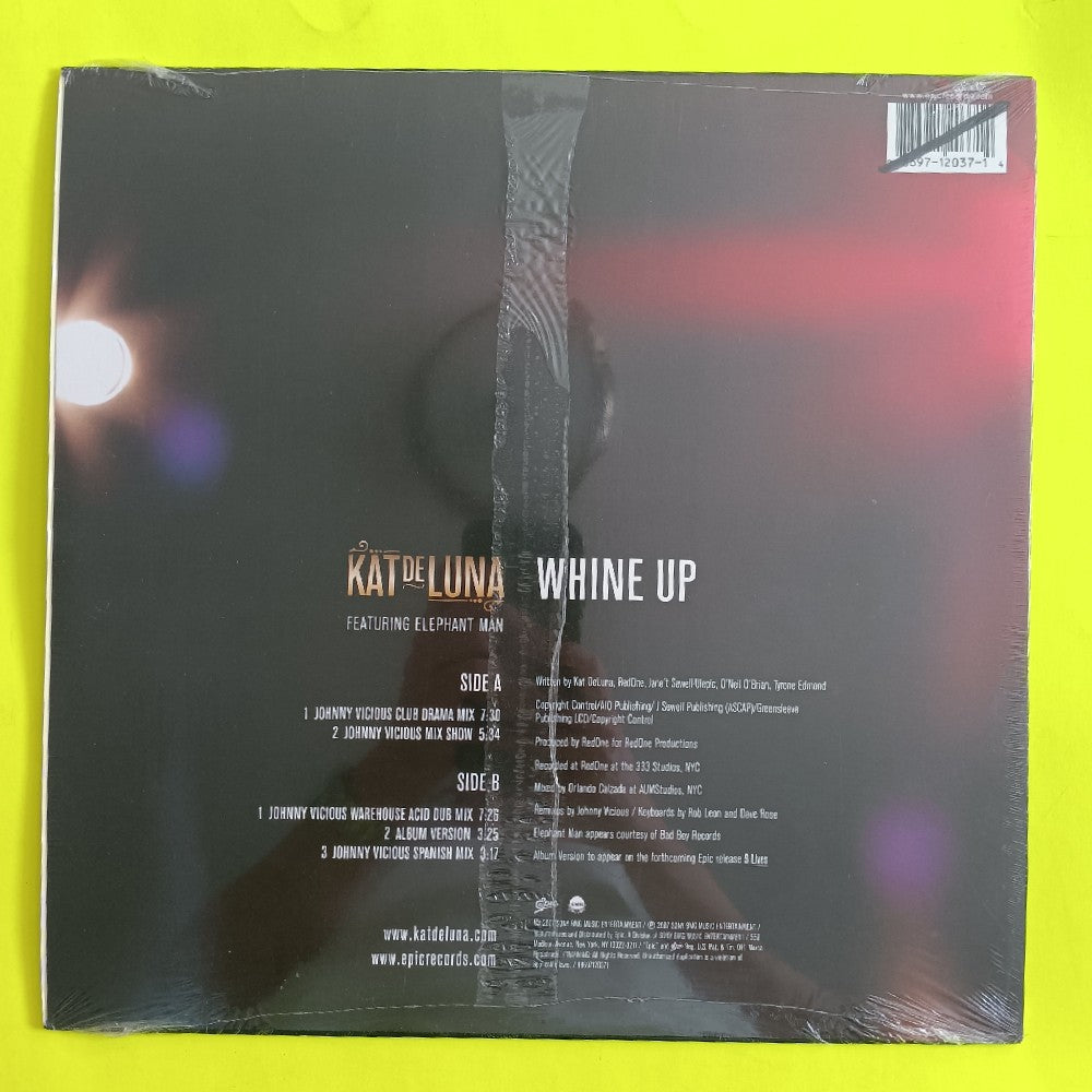 Kat DeLuna Feat. Elephant Man - Whine Up 12" - 2007 - 88697 12037 1 - New - Sealed - Vinyl