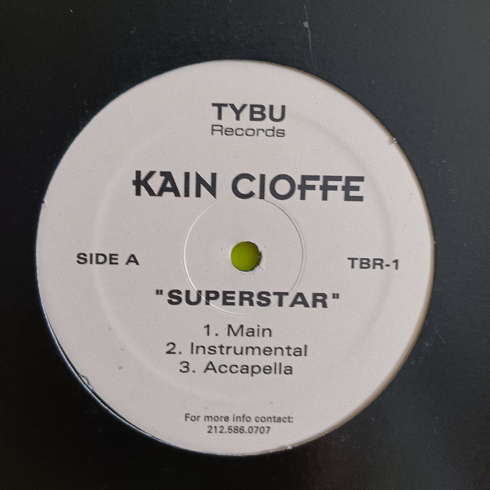 Kain Cioffe - Superstar / No Fool 12" - TBR-1 - Used - VG++ - Vinyl