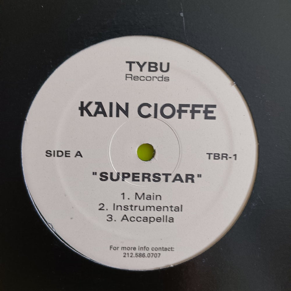 Kain Cioffe - Superstar / No Fool 12" - TBR-1 - Used - VG++ - Vinyl