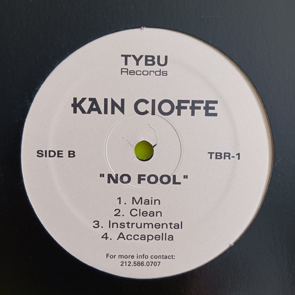 Kain Cioffe - Superstar / No Fool 12" - TBR-1 - Used - VG++ - Vinyl