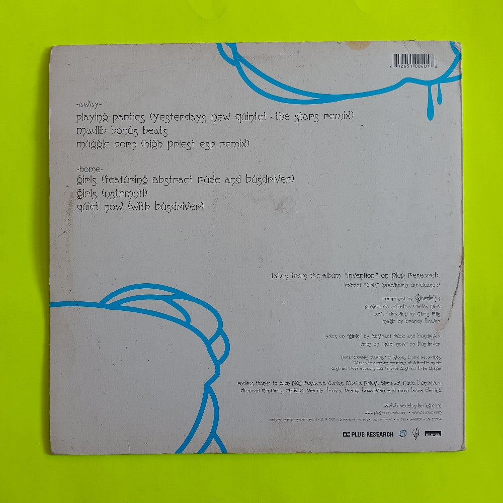 Daedelus - The Quiet Party EP - 2002 - PR400208 - Used - VG++ - Vinyl