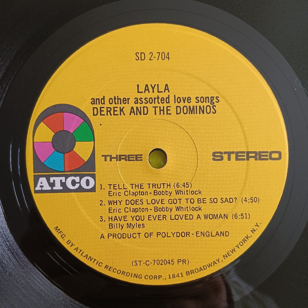 Derek & The Dominoes - Layla & Other Assorted Love Songs - 1970 - SD2-704 - Used - VG++ - Vinyl