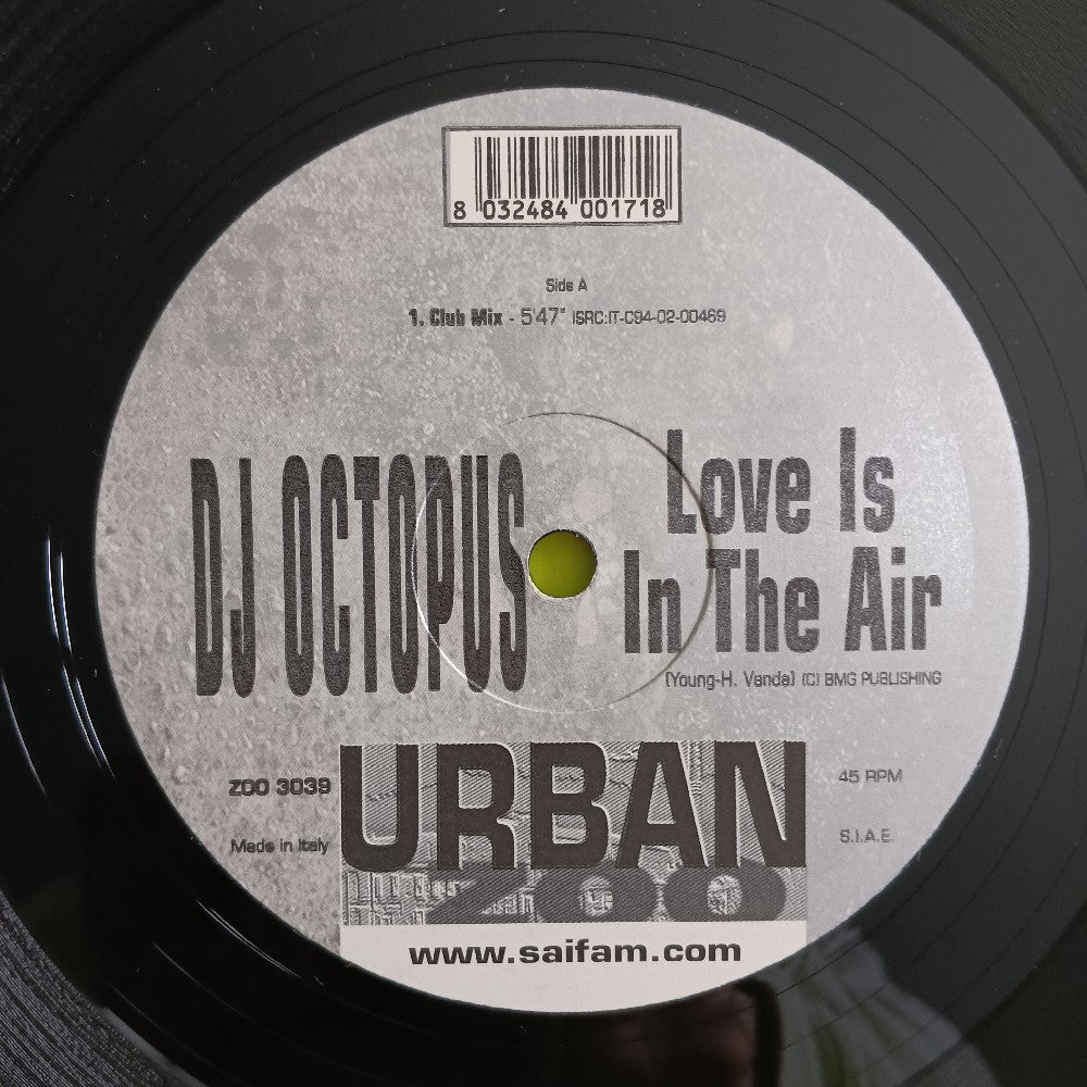 DJ Octopus - Love Is In The Air 12" - 2003 - ZOO 3039 - Used - VG++ - Vinyl