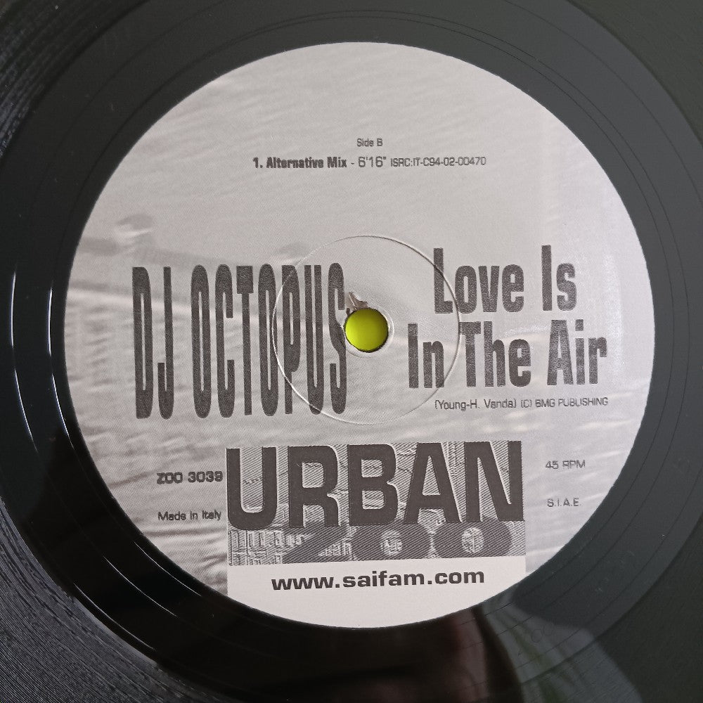 DJ Octopus - Love Is In The Air 12" - 2003 - ZOO 3039 - Used - VG++ - Vinyl