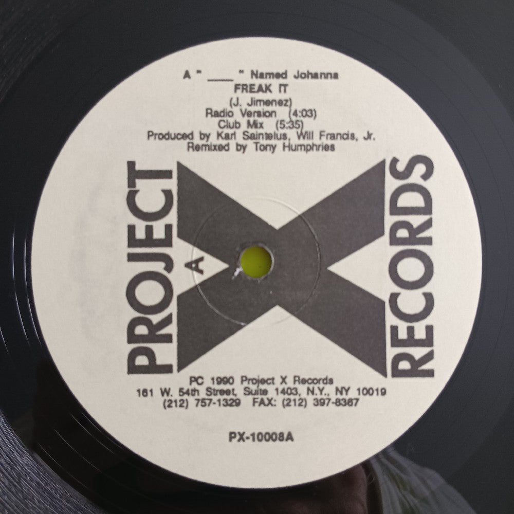 A "___" Named Johanna - Freak It 12" - 1990 - PX-10008 - Used - VG++ - Vinyl