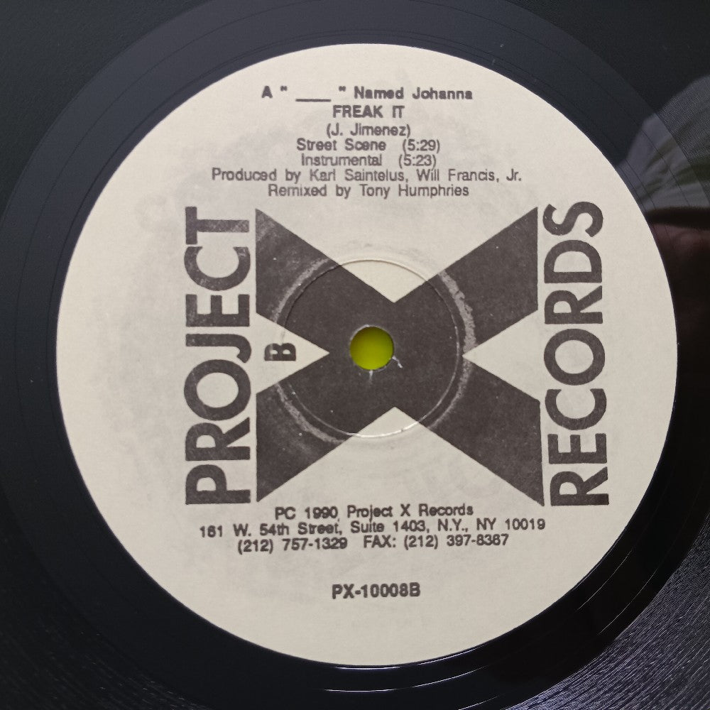 A "___" Named Johanna - Freak It 12" - 1990 - PX-10008 - Used - VG++ - Vinyl