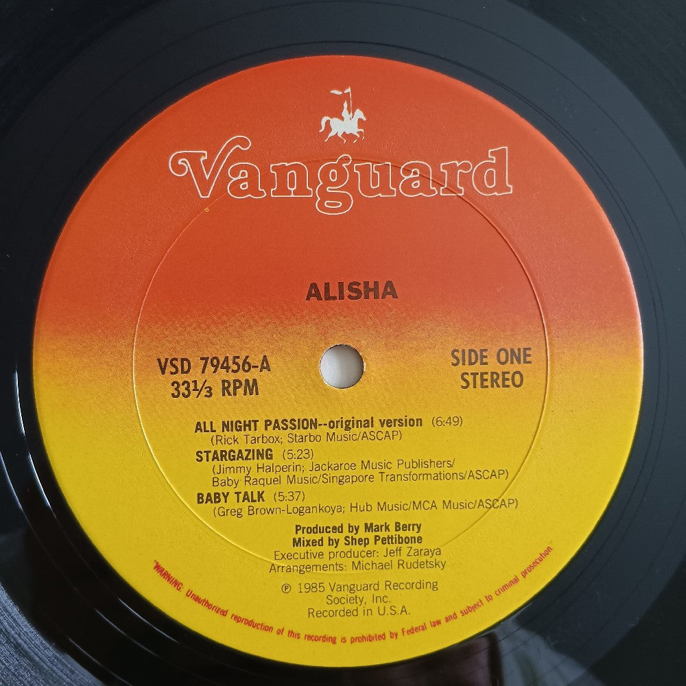 Alisha - Alisha / Self Titled AUTOGRAPHED - 1985 - VSD 79456 - Used - VG++ - Vinyl