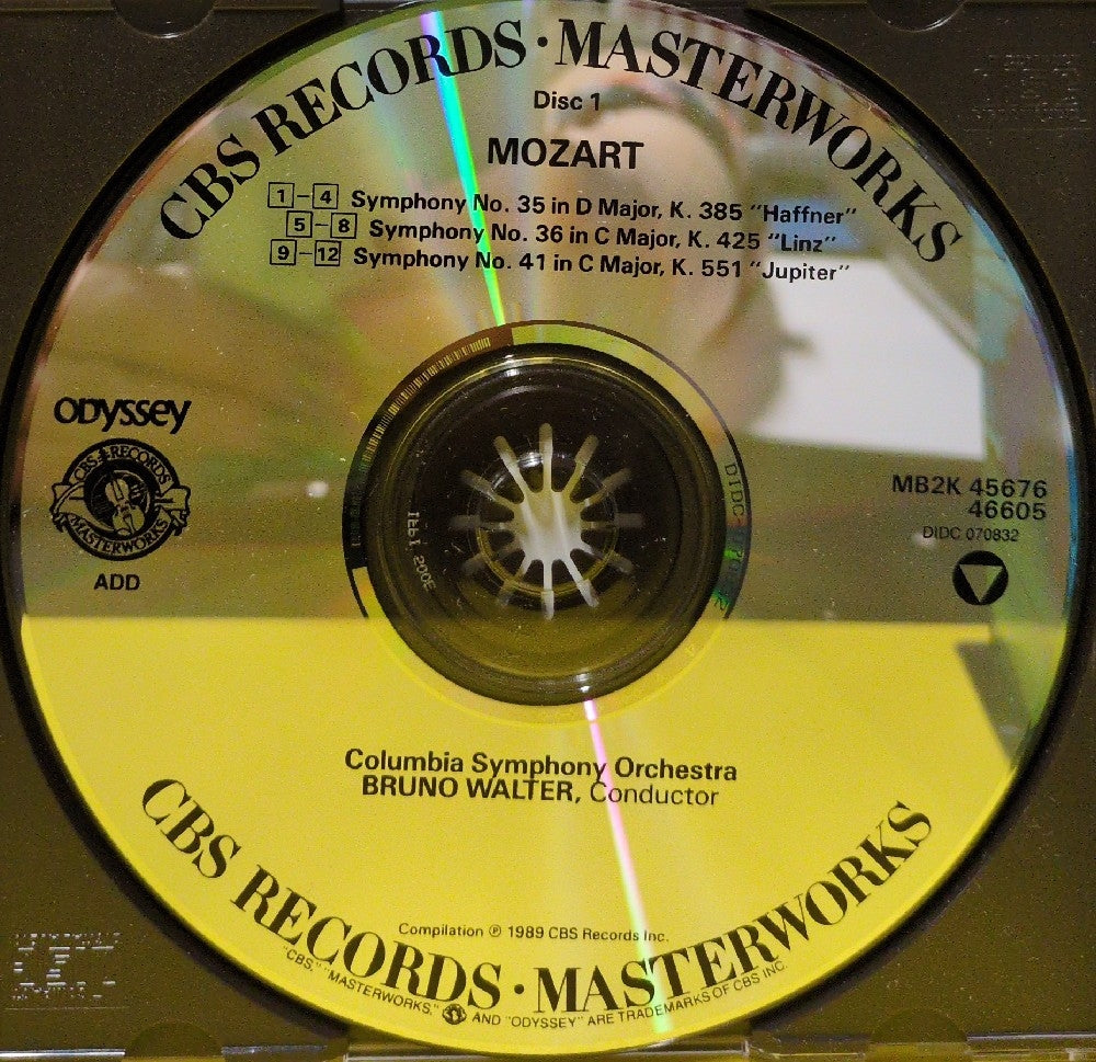 Mozart, Columbia Symphony Orchestra, Bruno Walter - The Last 6 Symphonies - 1989 - MB2K 45676 - Used - VG++ - CDs - 2xCD