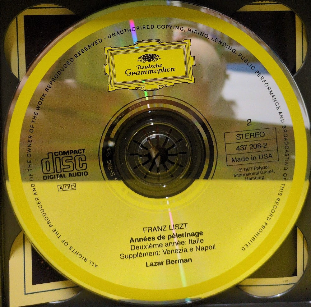Liszt – Lazar Berman - Années De Pèlerinage (Gesamtaufnahme = Complete Recording = Enregistrement Intégral) - 437 206-2 - Used - VG++ - CDs - 3xCD Set